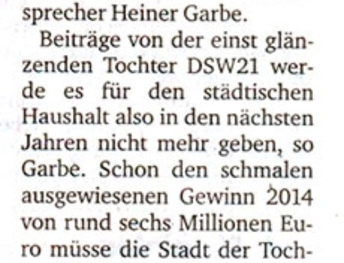 Perspektive für DSW ein „Desaster“