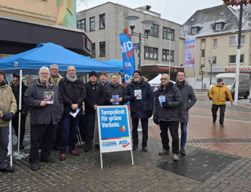 +++ Patriotischer Wahlkampf mit Ständen in Scharnhorst und Hombruch +++