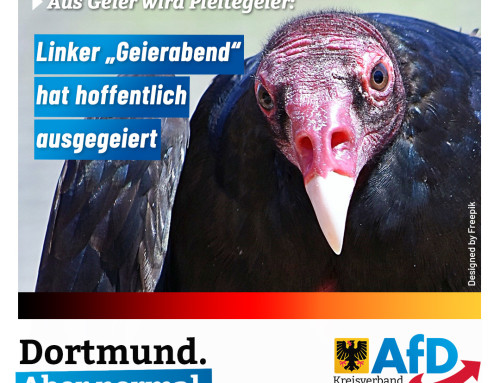 +++ Linker „Geierabend“ hat hoffentlich ausgegeiert +++