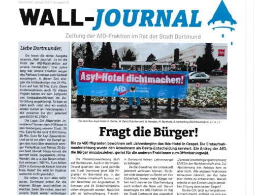 +++ Wall-Journal 2023 – Die jährliche Zeitung der AfD-Fraktion im Rat der Stadt Dortmund +++